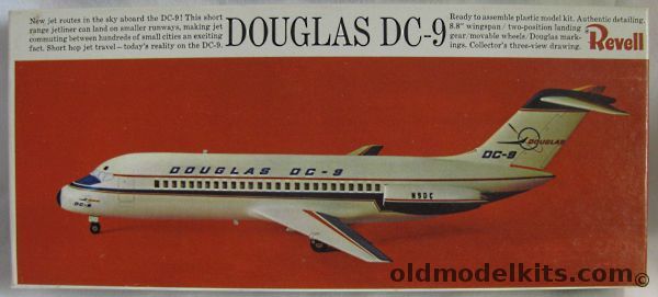 Revell 1/120 Douglas DC-9 - N9DC Prototype, H246-100 plastic model kit